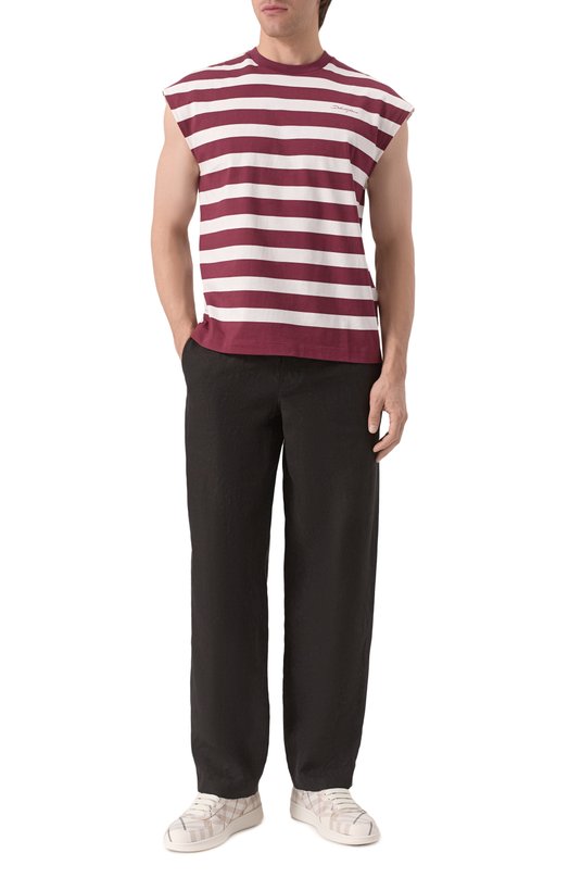 Льняные брюки Burberry 8106782 Чёрный  8106782 Фото 2