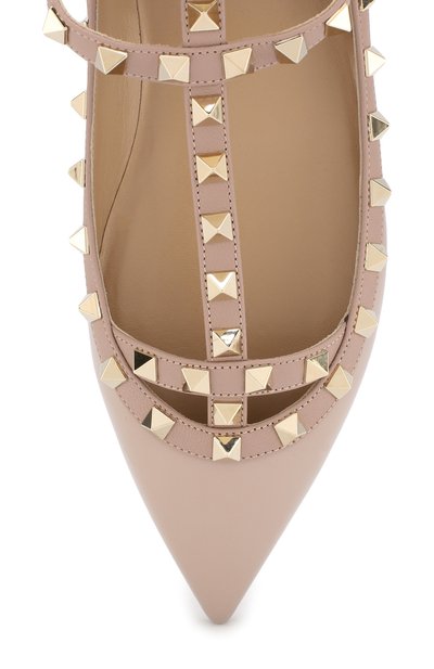 Лаковые балетки rockstud с ремешками VALENTINO, арт. ZW2S0376/VNW, фото 5