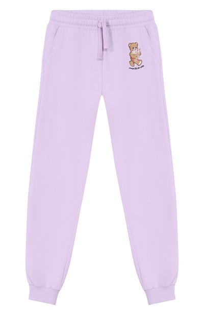 Костюм из толстовки и брюк MOSCHINO сиреневого цвета по цене 29950 руб., арт. HAK033/LDA00_001, фото 4 Костюм из толстовки и брюк MOSCHINO, арт. HAK033/LDA00_001, фото 4