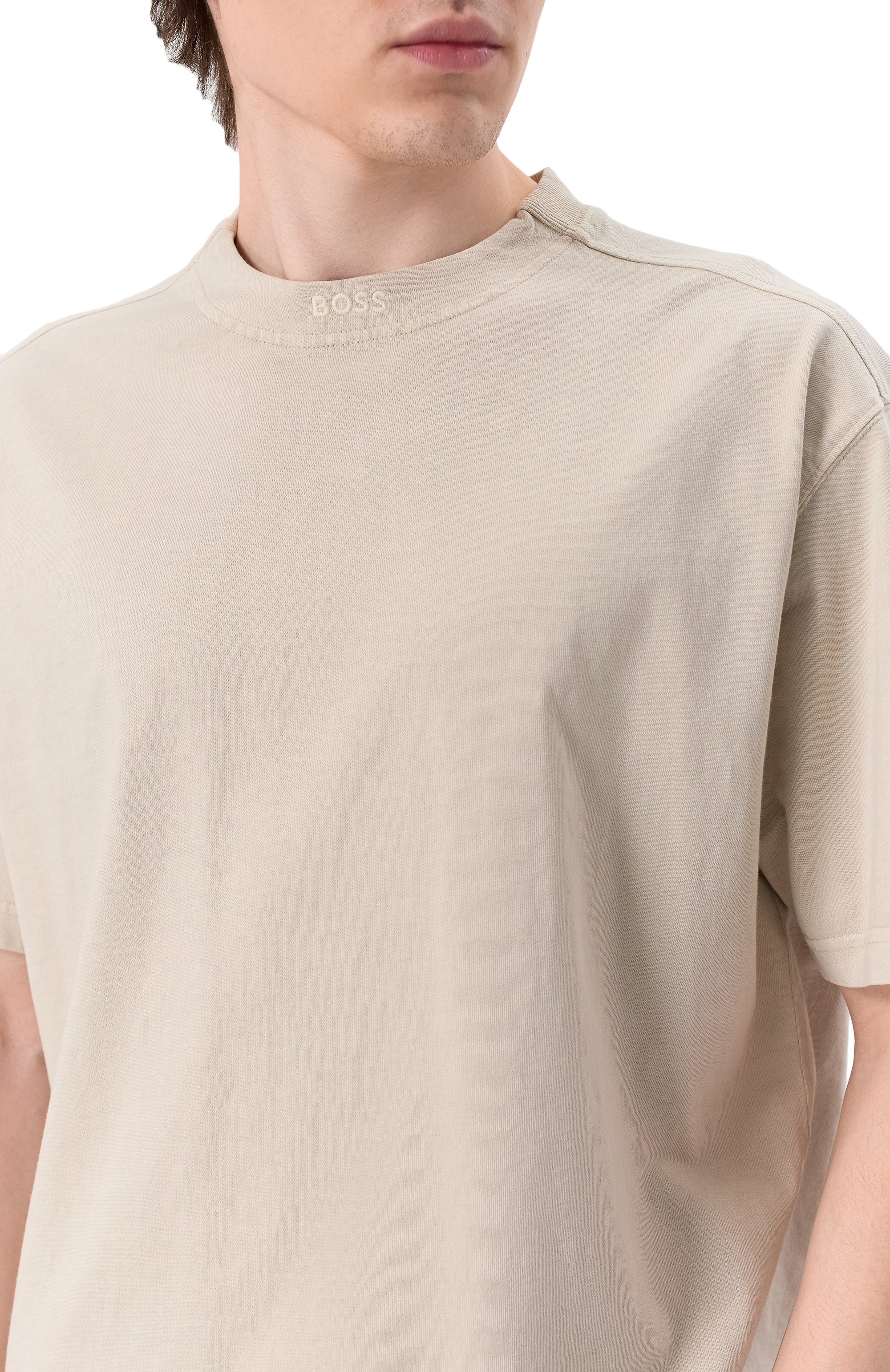Хлопковая футболка BOSS ORANGE, арт. 50521805, фото 5