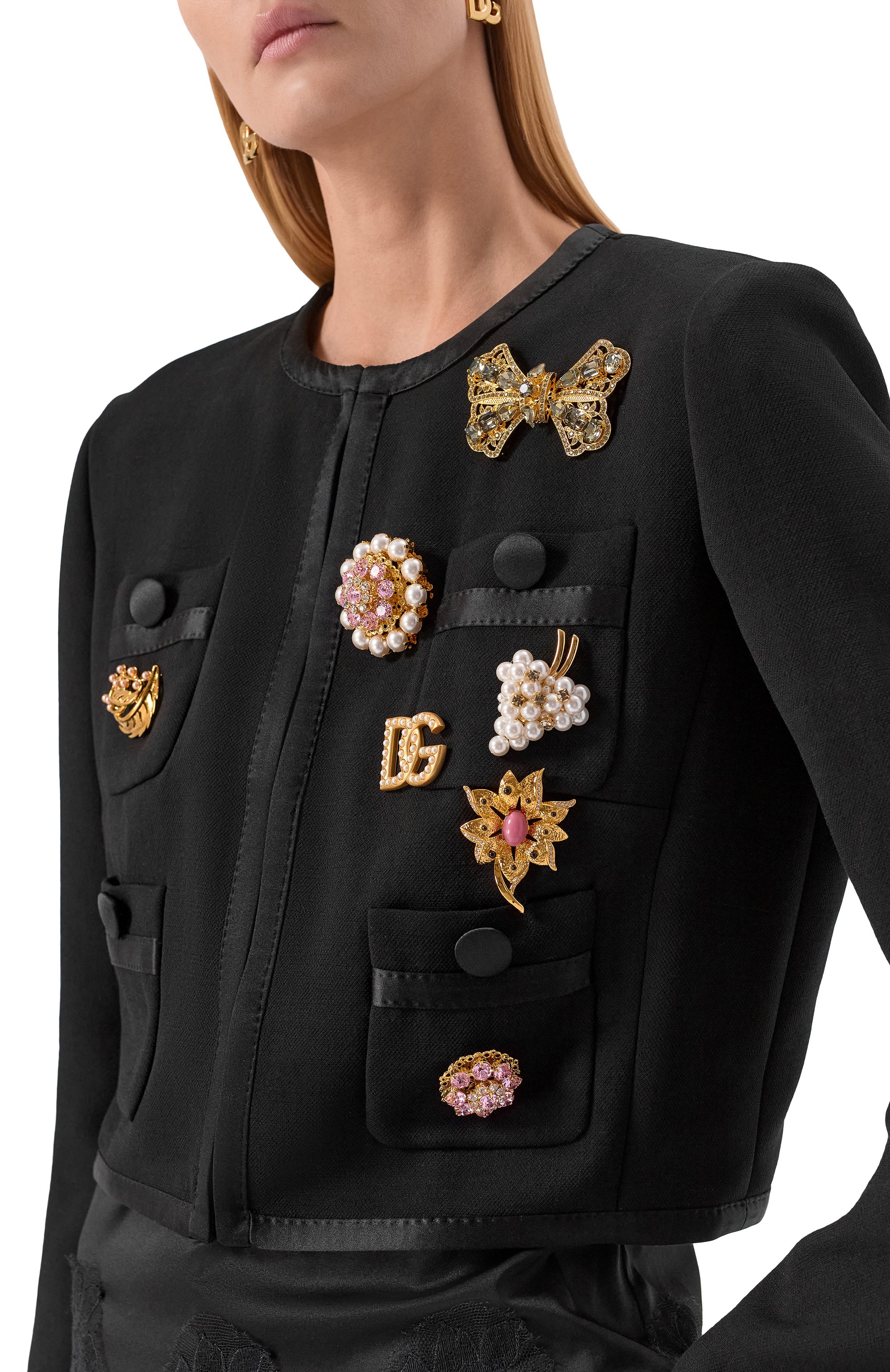 Жакет из шерсти шелка DOLCE & GABBANA, арт. F27CEZ/FU2L8, фото 5