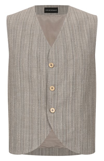 Мужской жилет из шерсти и хлопка EMPORIO ARMANI, арт. EM005622/TE20603