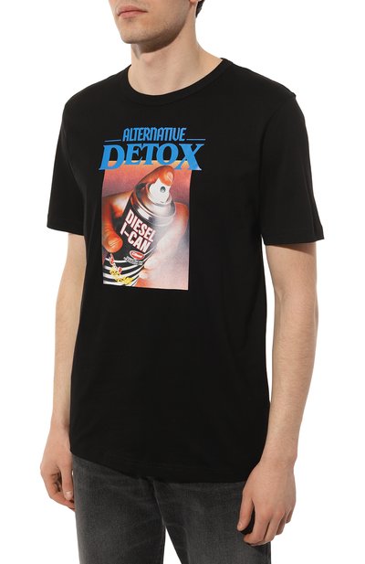 Хлопковая футболка DIESEL, арт. A08639/0CATM, фото 3