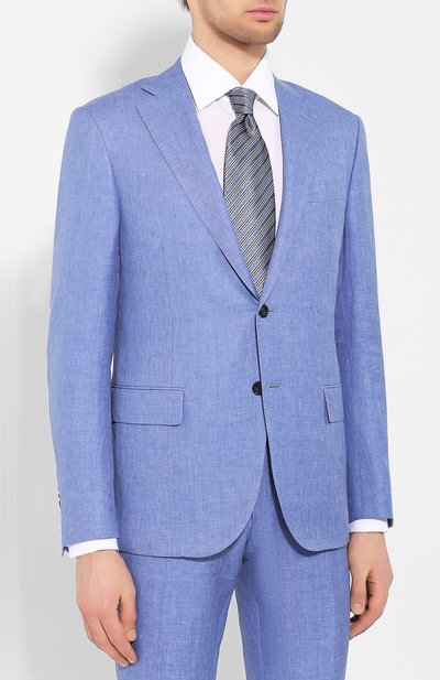 Костюм  из смеси льна и шерсти CORNELIANI, арт. 837268-9114162/92 Q1, фото 2