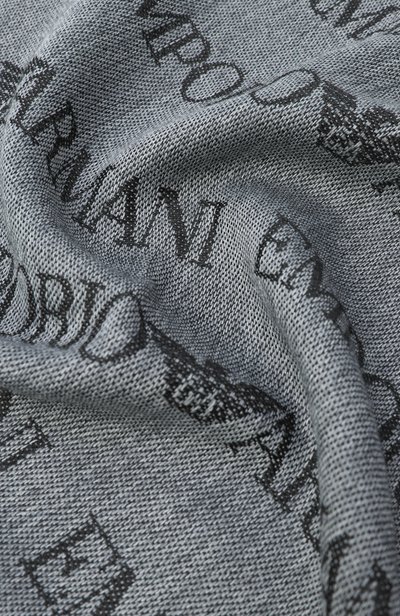 Шарф EMPORIO ARMANI серого цвета по цене 14150 руб., арт. EM004238/AF21541, фото 3 Шарф EMPORIO ARMANI, арт. EM004238/AF21541, фото 3