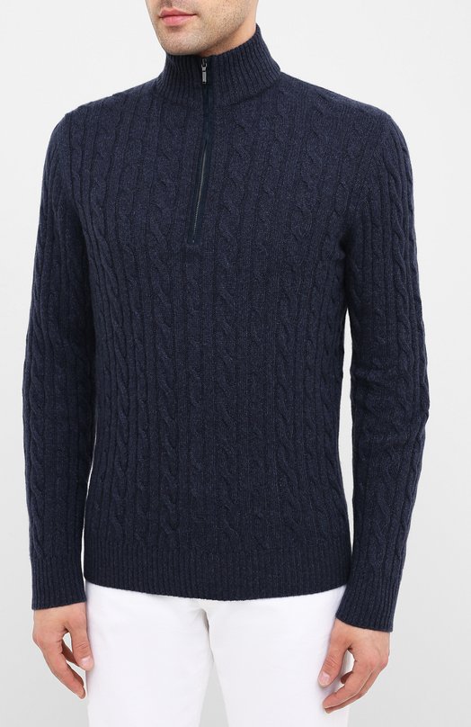 Кашемировый свитер Loro Piana FAD7358 Синий  FAD7358 Фото 3
