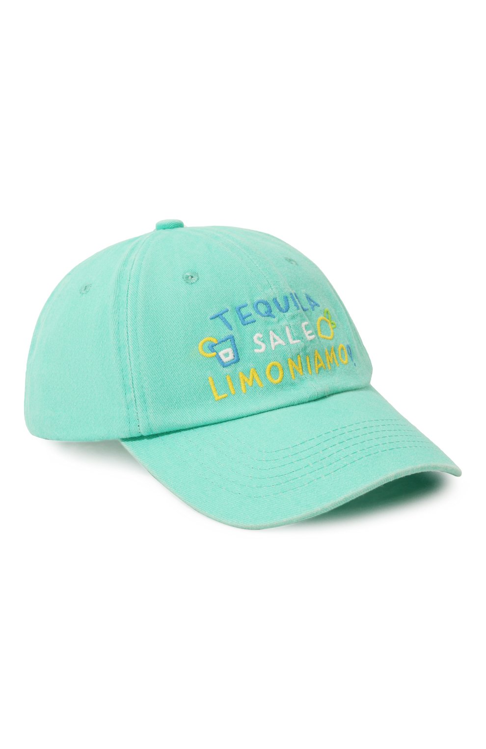 Хлопковая бейсболка MC2 SAINT BARTH бирюзового цвета по цене 5505 руб., арт. STBA/DAVIS/00423F, фото 1 Хлопковая бейсболка MC2 SAINT BARTH, арт. STBA/DAVIS/00423F, фото 1