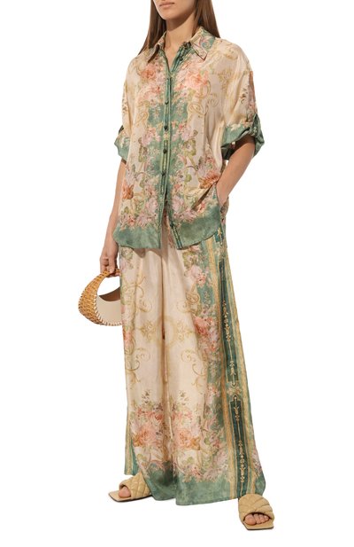 Шелковые брюки ZIMMERMANN, арт. 8329PRS242, фото 2