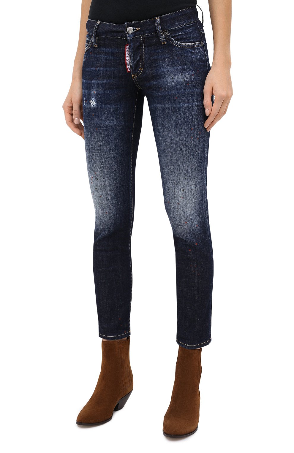 Джинсы DSQUARED2 синего цвета по цене 49850 руб., арт. S75LB0352/S30664, фото 4 Джинсы DSQUARED2, арт. S75LB0352/S30664, фото 4