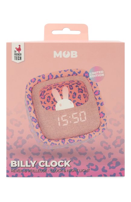 Светильник-часы billy clock - pink leopard PLAYFOREVER, арт. BILLY-LEOPK-01