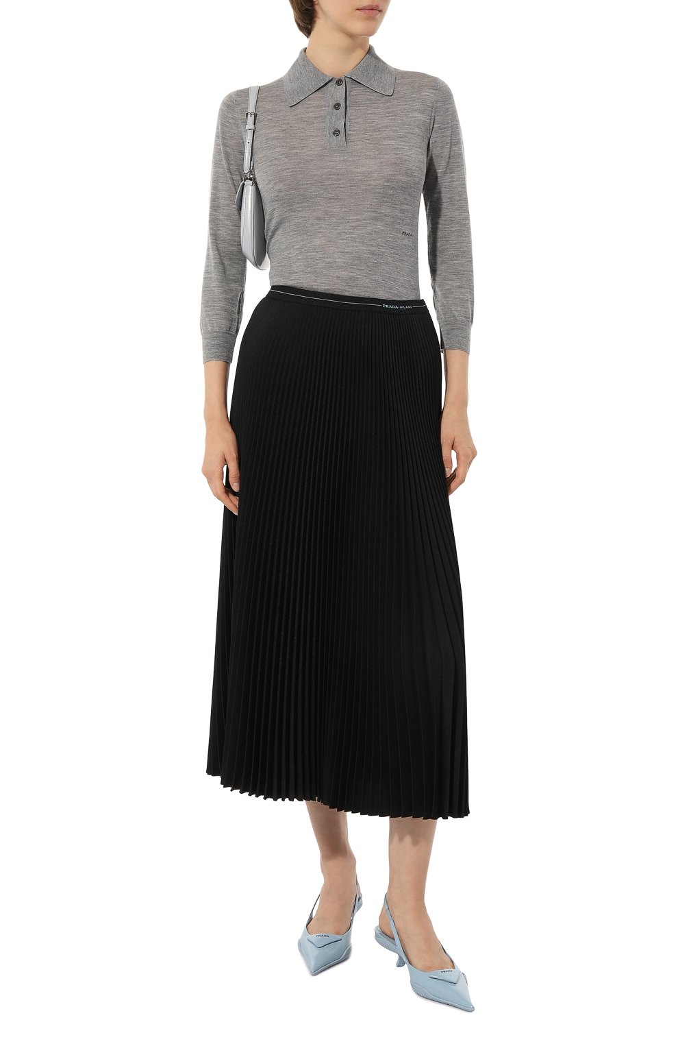 Шерстяное поло PRADA, арт. P24G1D-1S9C-F0031-211, фото 2