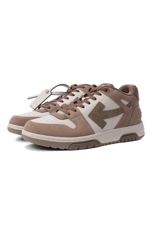 Комбинированные кеды Out Of Office Off-White 0MIA189S26LEA005 Бежевый 0MIA189S26LEA005
