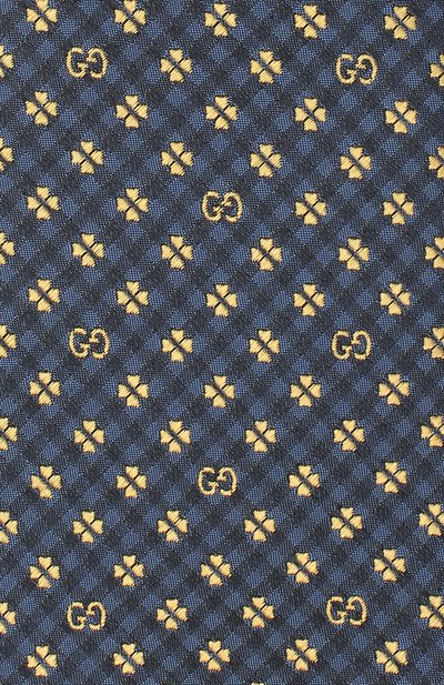 Шелковый галстук GUCCI синего цвета по цене 28800 руб., арт. 597126/4E002, фото 3 Шелковый галстук GUCCI, арт. 597126/4E002, фото 3
