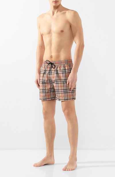 Плавки-шорты BURBERRY бежевого цвета по цене 34300 руб., арт. 8013885, фото 2 Плавки-шорты BURBERRY, арт. 8013885, фото 2