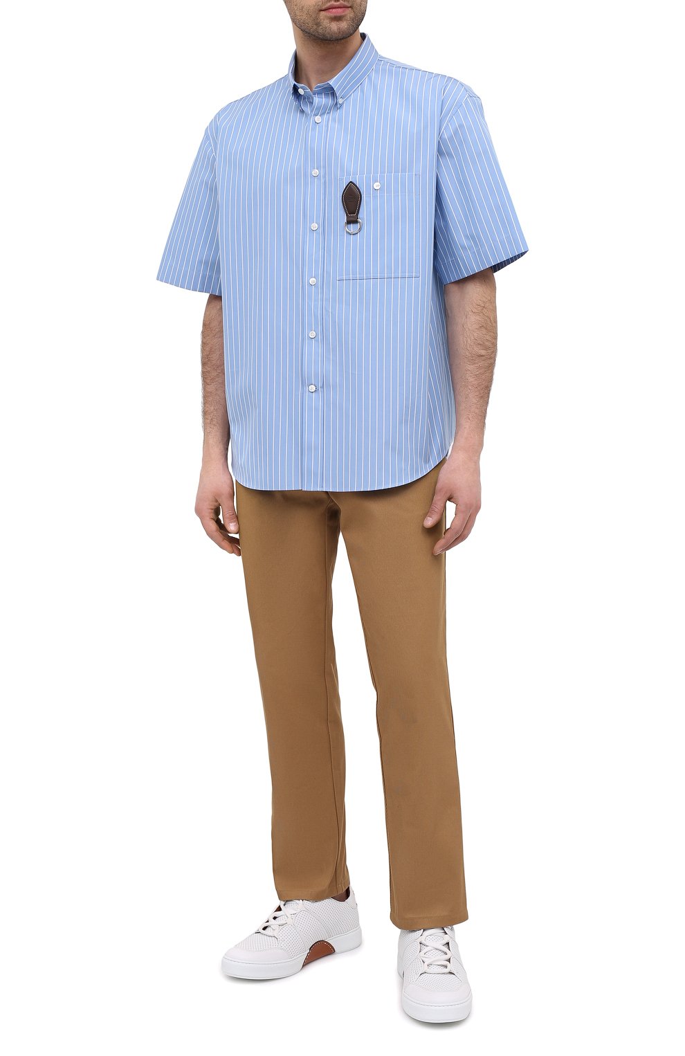 Хлопковая рубашка BERLUTI, арт. R19HCS34-001, фото 2