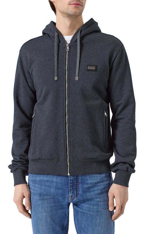 Хлопковая толстовка Dolce & Gabbana G9IF0T/G7JYX Серый  G9IF0T/G7JYX Фото 3