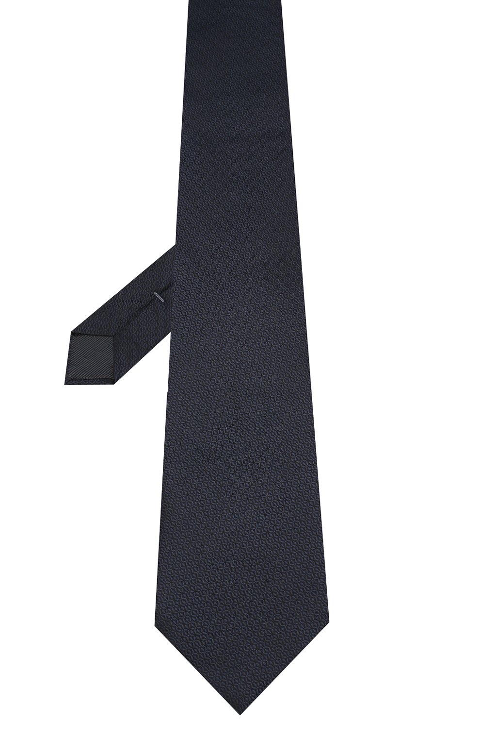 Шелковый галстук ZEGNA темно-синего цвета по цене 23700 руб., арт. Z6E00/1XW, фото 2 Шелковый галстук ZEGNA, арт. Z6E00/1XW, фото 2