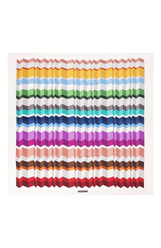 Шелковый платок Missoni F041RADA648 Разноцветный  F041RADA648 Фото 4