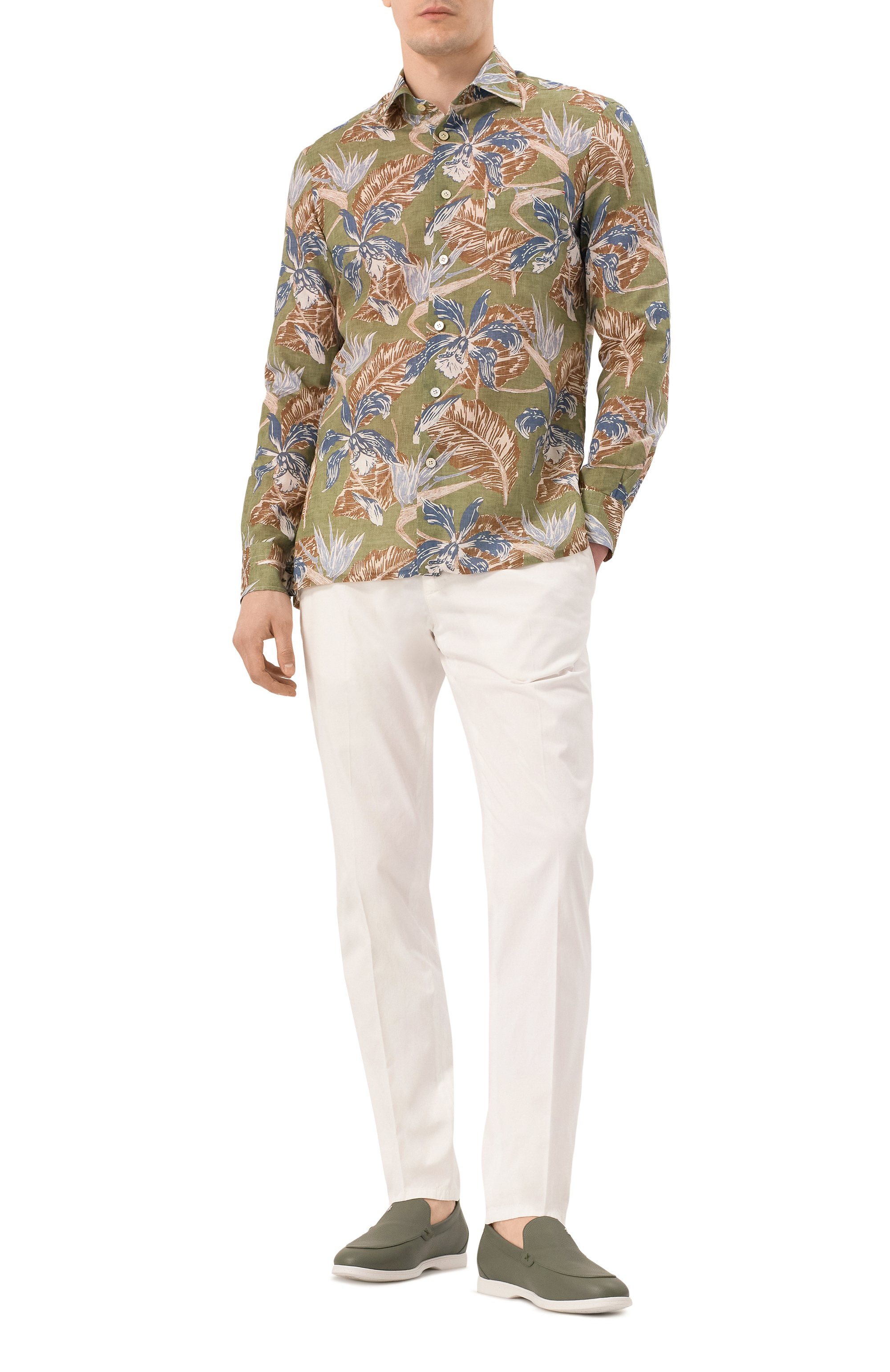 Кожаные лоферы STEFANO RICCI хаки цвета по цене 130000 руб., арт. UC64_G2344/MRWY, фото 2 Кожаные лоферы STEFANO RICCI, арт. UC64_G2344/MRWY, фото 2