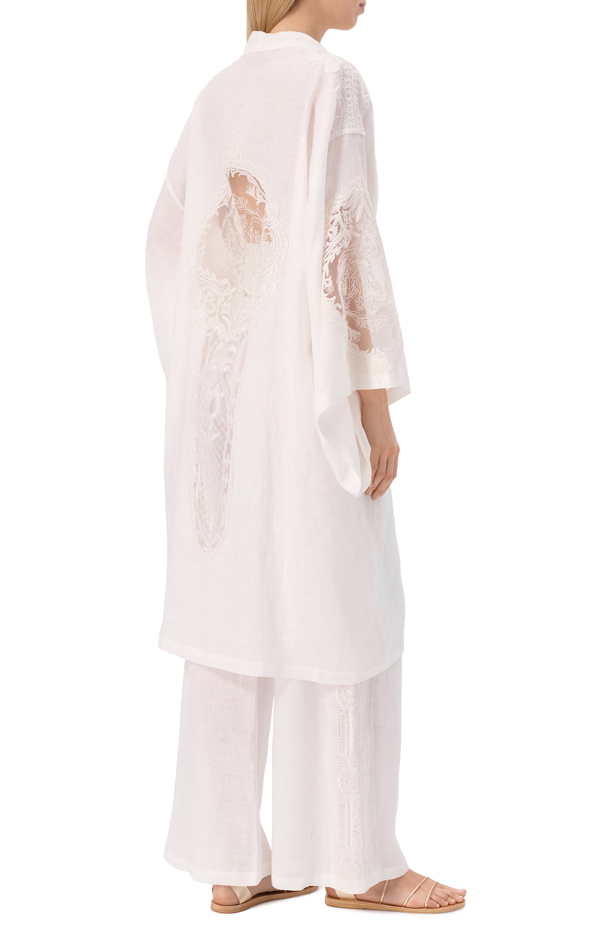 Кимоно изо льна и вискозы MAURIZIO, арт. W07010679, фото 4