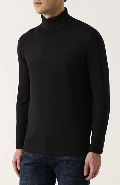 Однотонная шерстяная водолазка BERLUTI, арт. R10KHL38-YAAD, фото 3