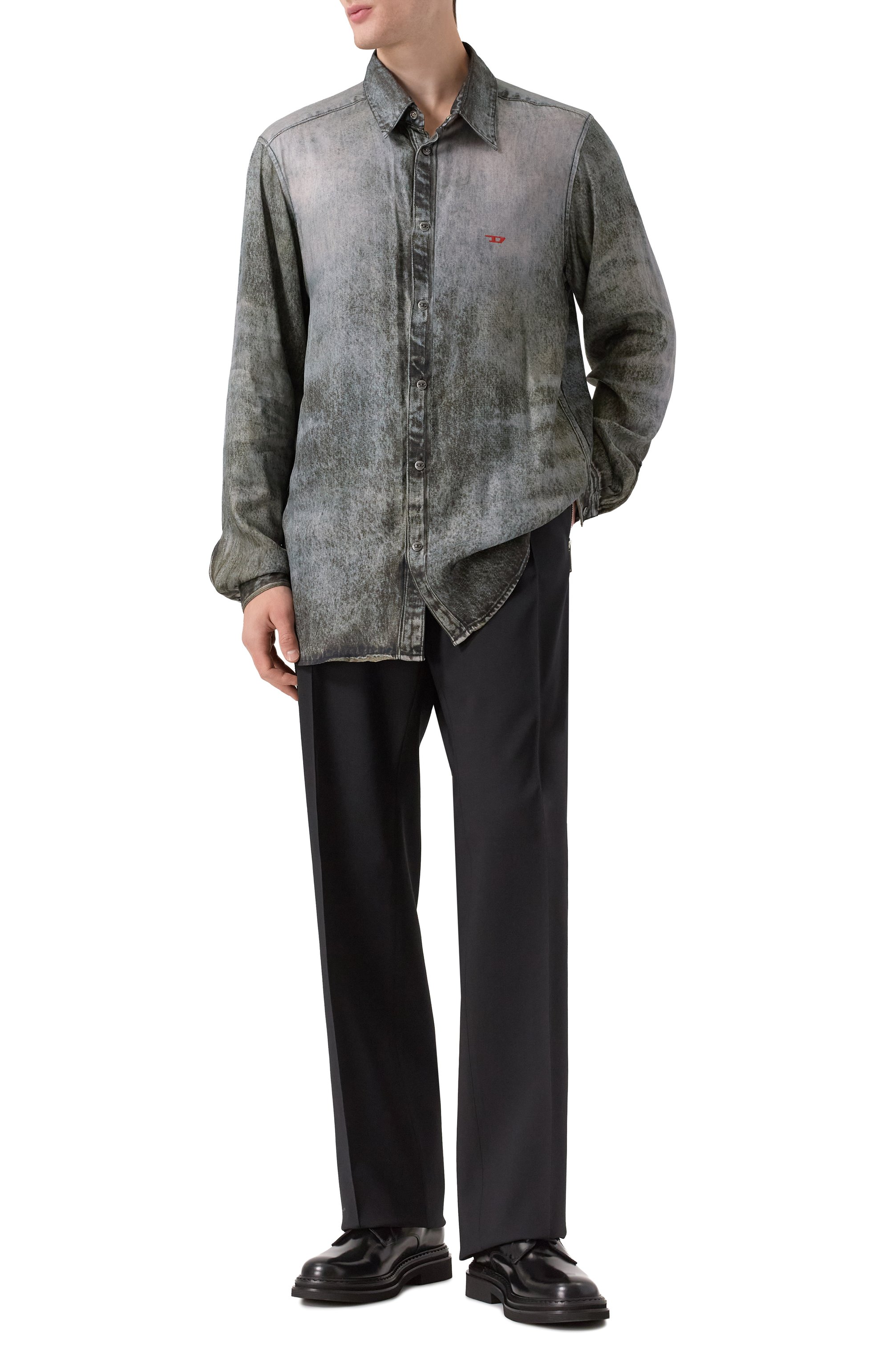 Рубашка из вискозы DIESEL, арт. A18622/0LKCT, фото 2