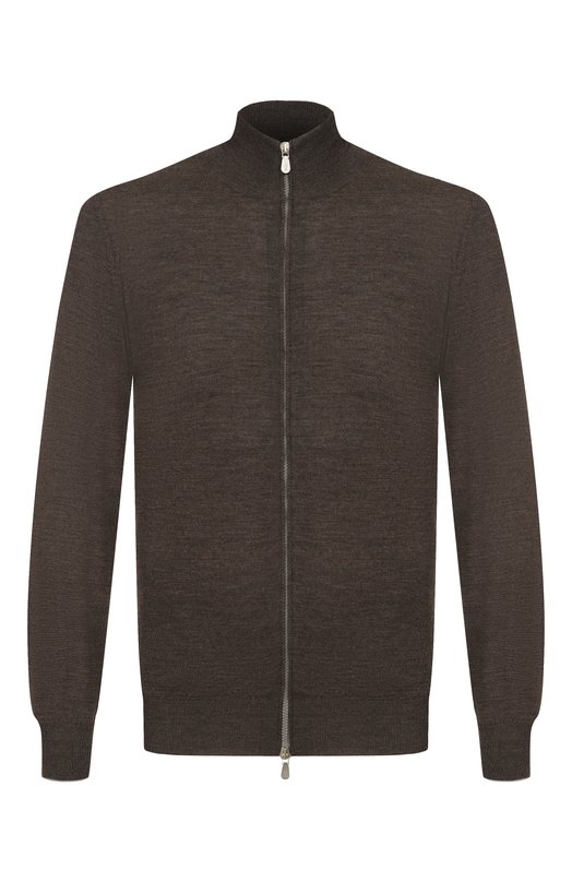 Кардиган из шерсти и кашемира Brunello Cucinelli M2400106 Коричневый M2400106