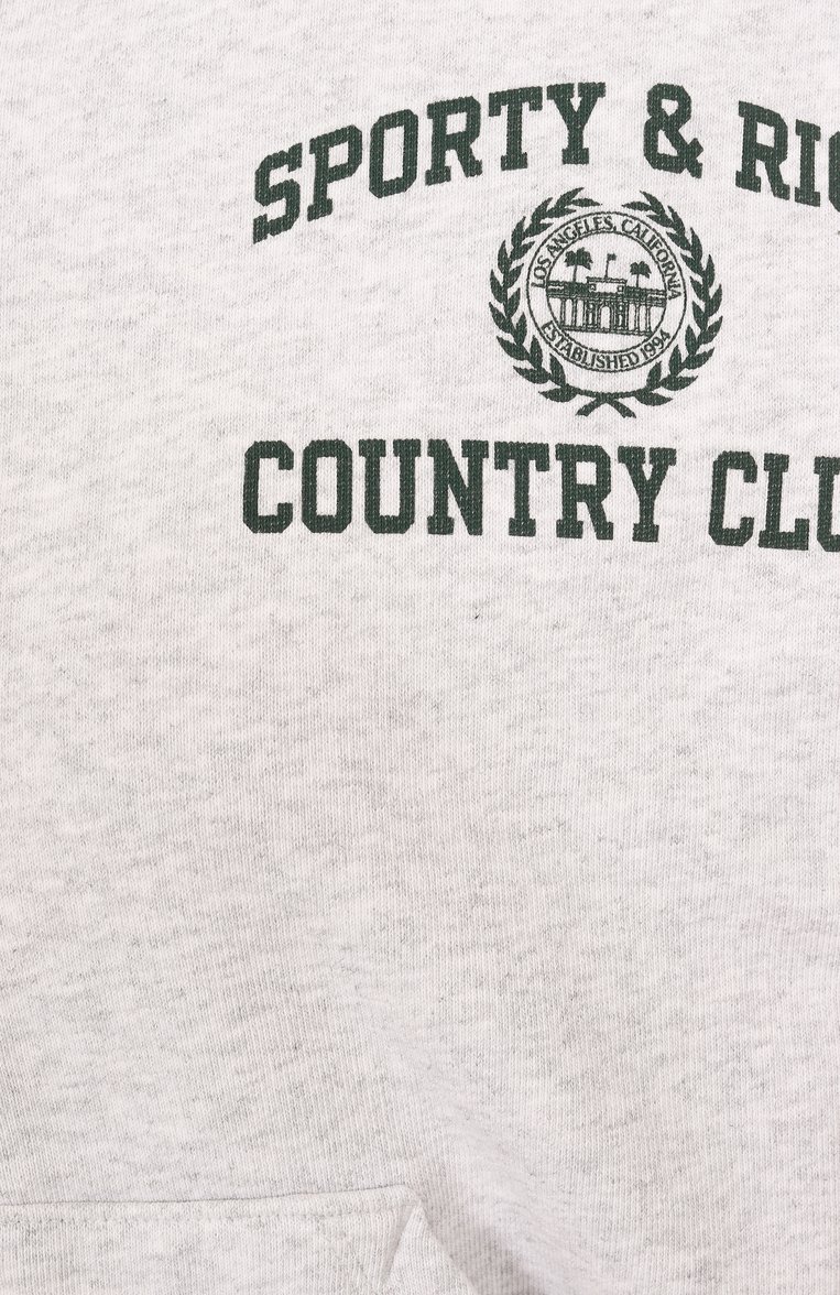 Хлопковая толстовка SPORTY AND RICH, арт. ST068606218GY03, фото 6