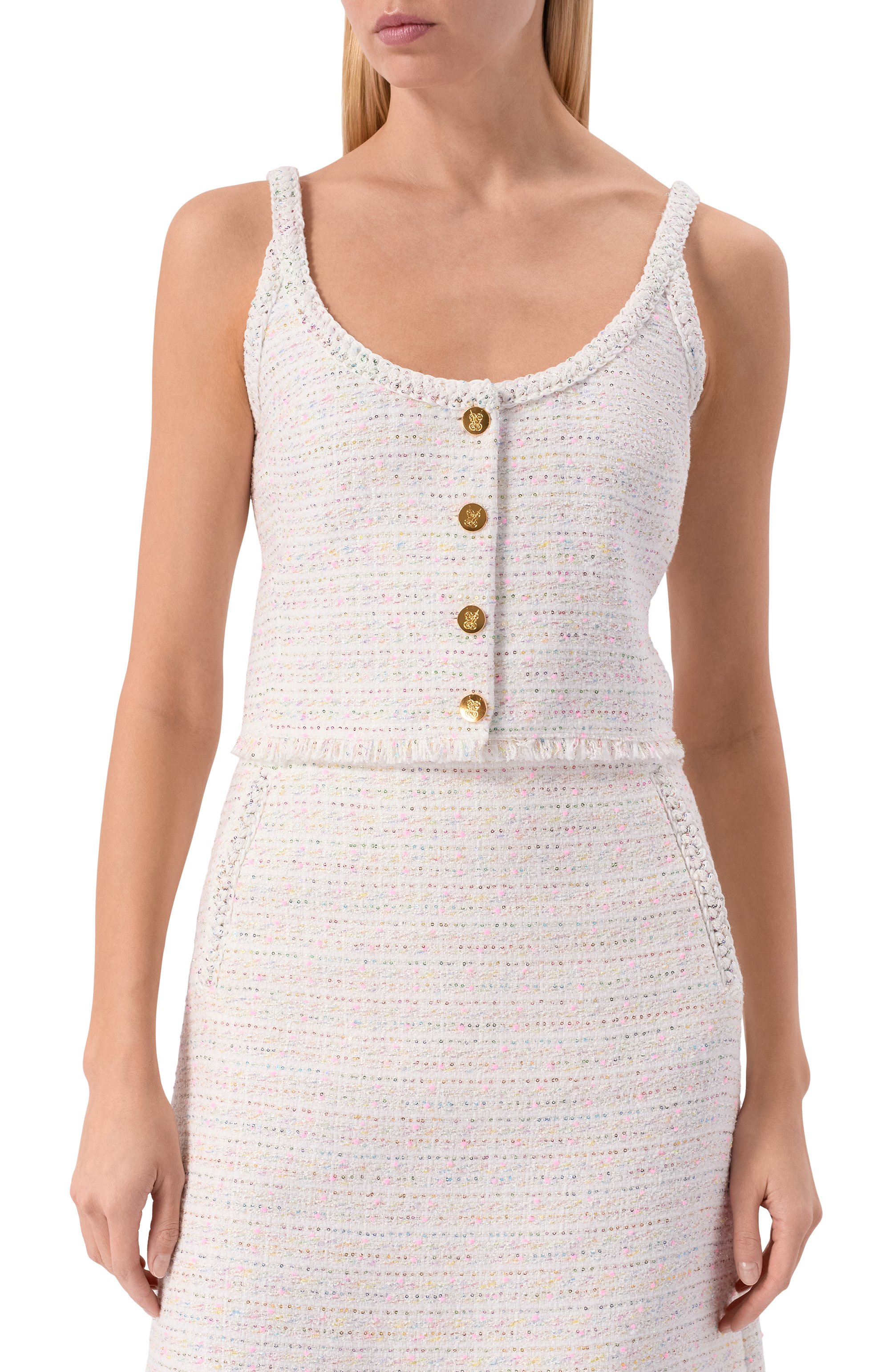 Твидовый топ GIAMBATTISTA VALLI, арт. 26SSPVCA1086/01B0U, фото 3