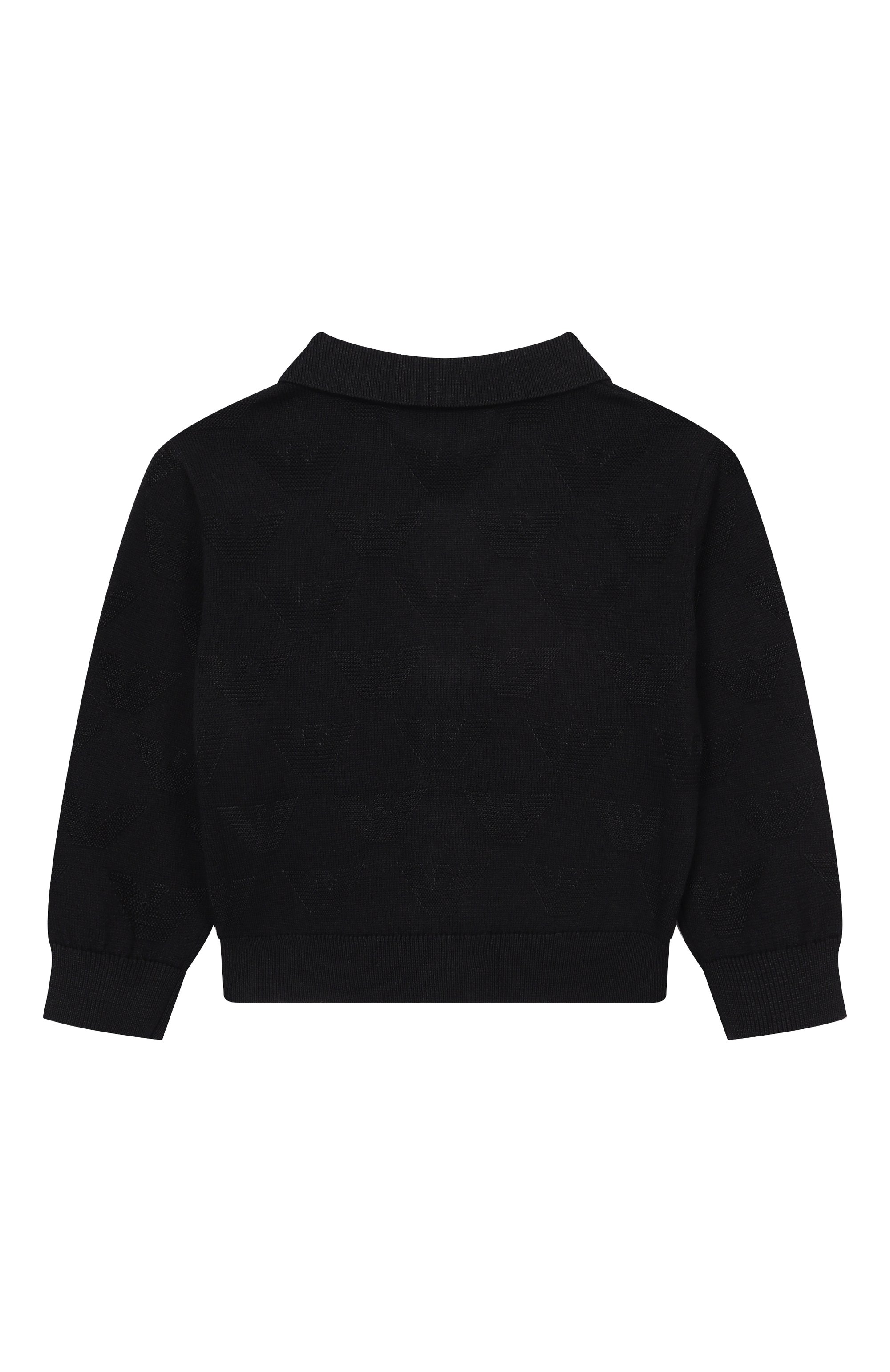 Кардиган из хлопка и вискозы EMPORIO ARMANI темно-синего цвета по цене 14800 руб., арт. EB001230/AF23415, фото 2 Кардиган из хлопка и вискозы EMPORIO ARMANI, арт. EB001230/AF23415, фото 2