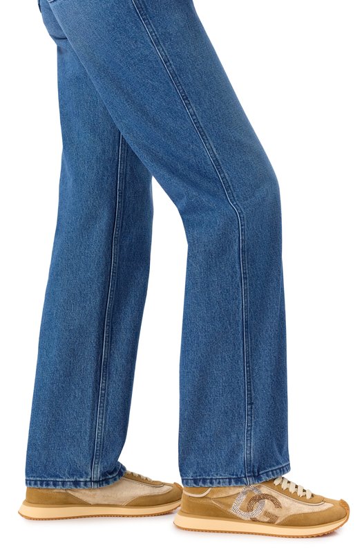 Комбинированные кроссовки DG Cushion Dolce & Gabbana CK2288/A6N32 Бежевый  CK2288/A6N32 Фото 3