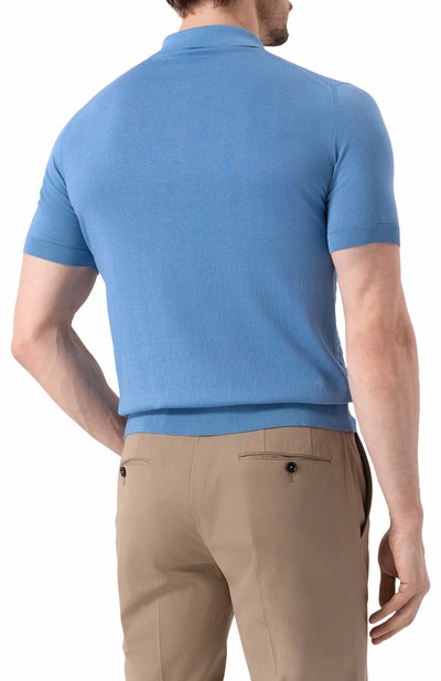 Хлопковое поло FEDELI, арт. 8UED5921, фото 4