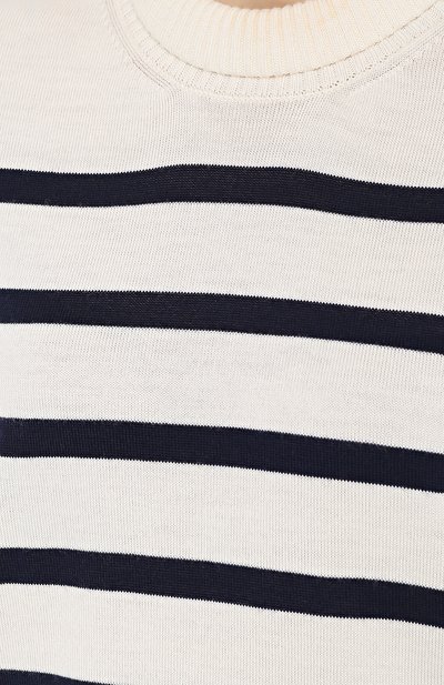 Шерстяной пуловер в полоску с круглым вырезом MONCLER, арт. B2-093-90640-00-99685, фото 5
