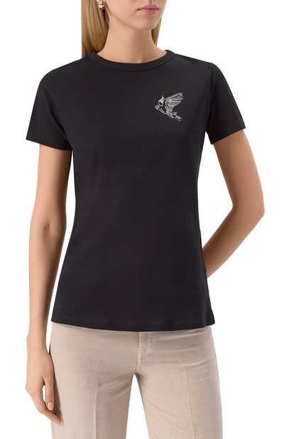 Хлопковая футболка BOSS ORANGE, арт. 50540260, фото 3