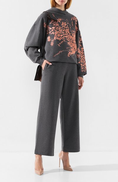 Хлопковое худи DRIES VAN NOTEN серого цвета по цене 42850 руб., арт. 192-11132-8621, фото 2 Хлопковое худи DRIES VAN NOTEN, арт. 192-11132-8621, фото 2