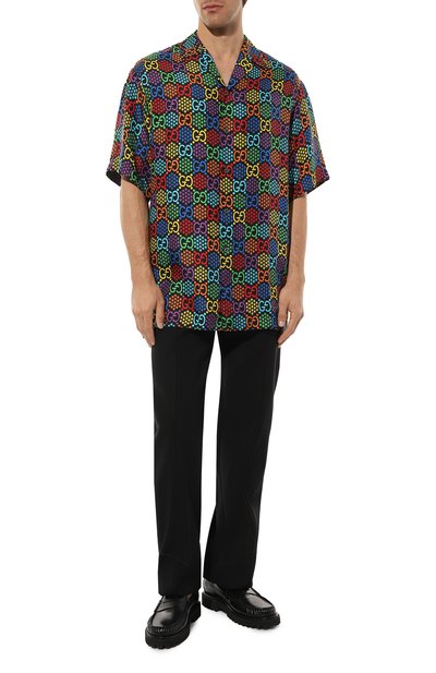 Шелковая рубашка gg psychedelic GUCCI, арт. 601604 ZADGM, фото 2