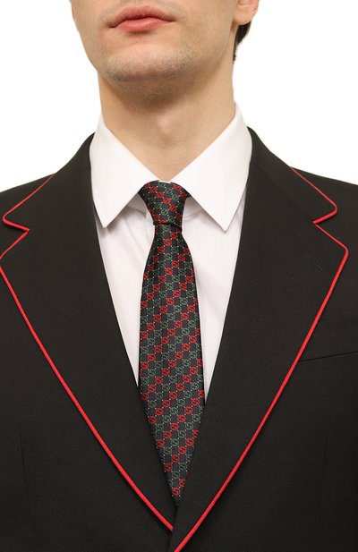 Шелковый галстук GUCCI, арт. 644510 4E002, фото 2