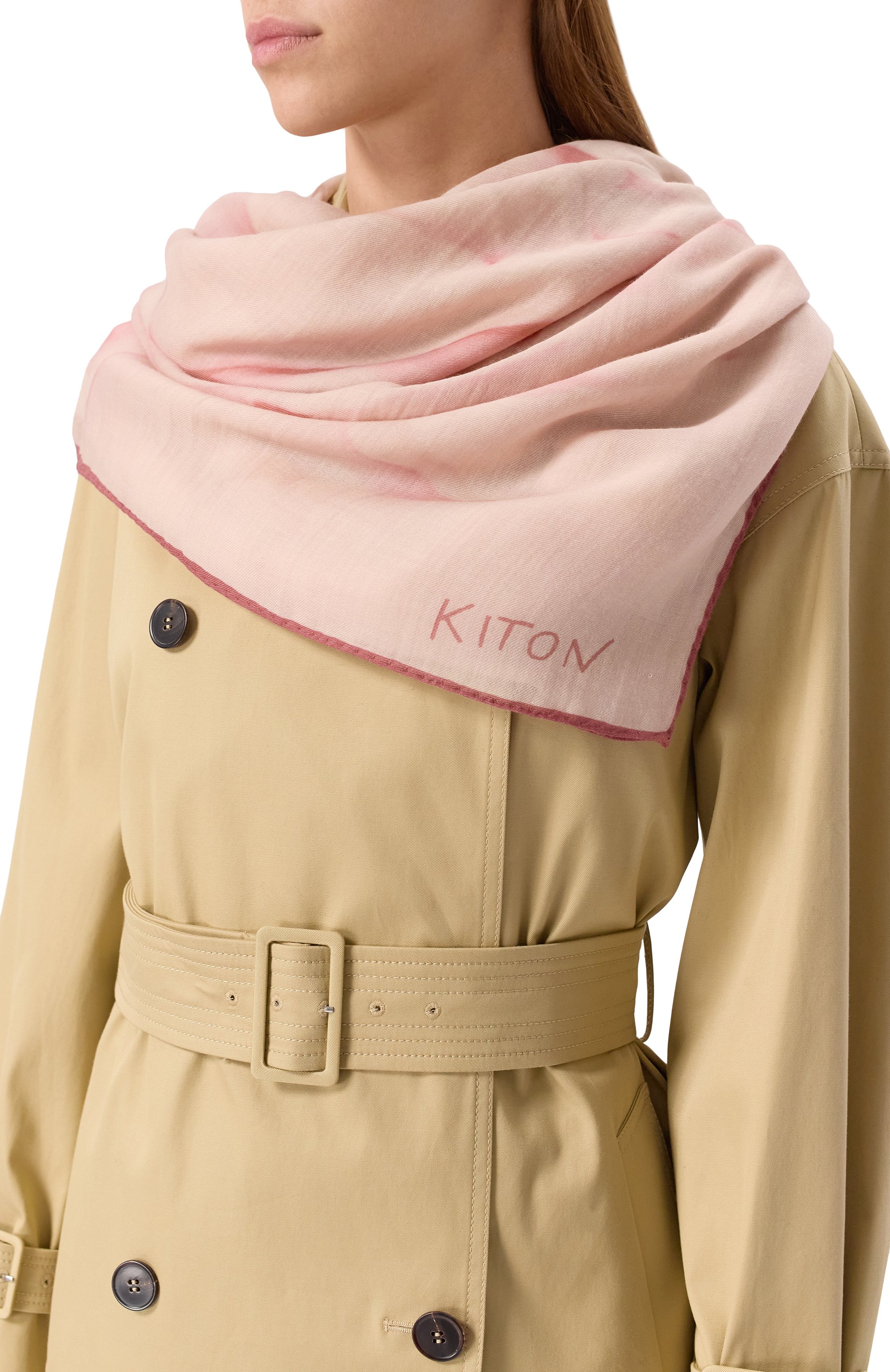 Кашемировая шаль KITON, арт. D59767K0943F02, фото 2