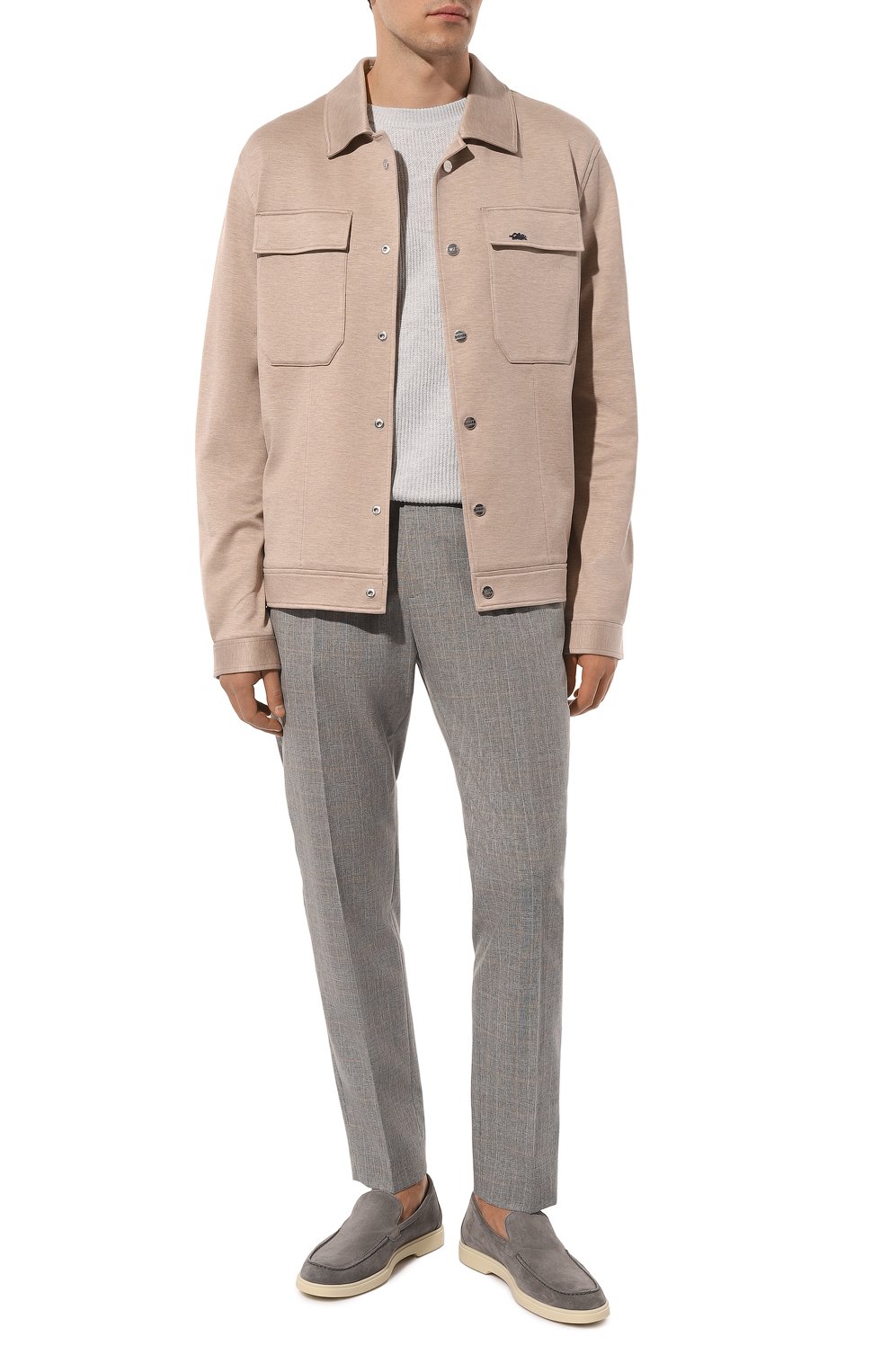 Брюки из шерсти и хлопка ANDREA CAMPAGNA, арт. GL0BE, фото 2