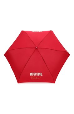 Женский складной зонт MOSCHINO красного цвета, арт. 8014-SUPERMINI | Фото 1 (Материал: Текстиль, Металл, Синтетический материал; Нос: Не проставлено; Материал сплава: Проставлено)