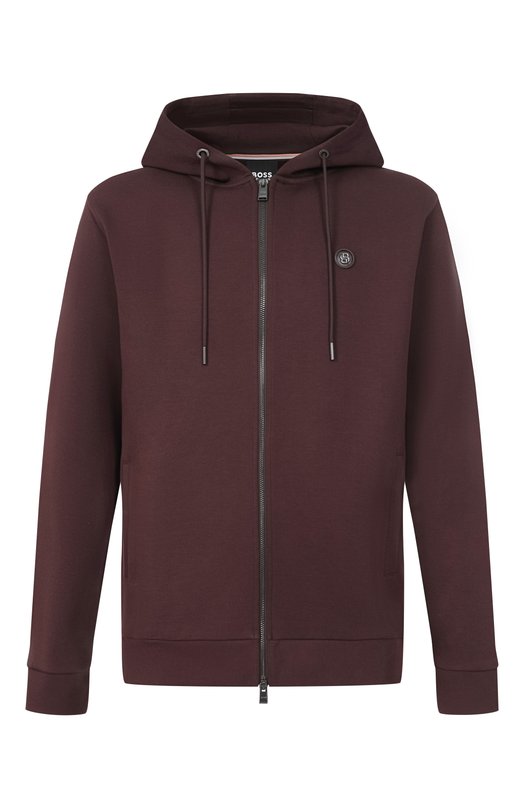 Хлопковая толстовка BOSS 50555851 Коричневый 50555851