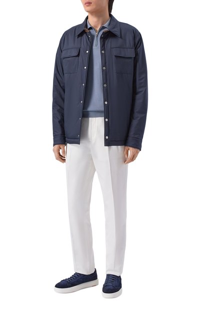 Мужская поло из хлопка и шелка MVST, арт. M26.CSM.K425