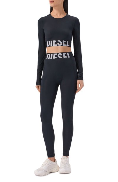 Легинсы DIESEL черного цвета по цене 18500 руб., арт. A18279/0PLAR, фото 2 Легинсы DIESEL, арт. A18279/0PLAR, фото 2