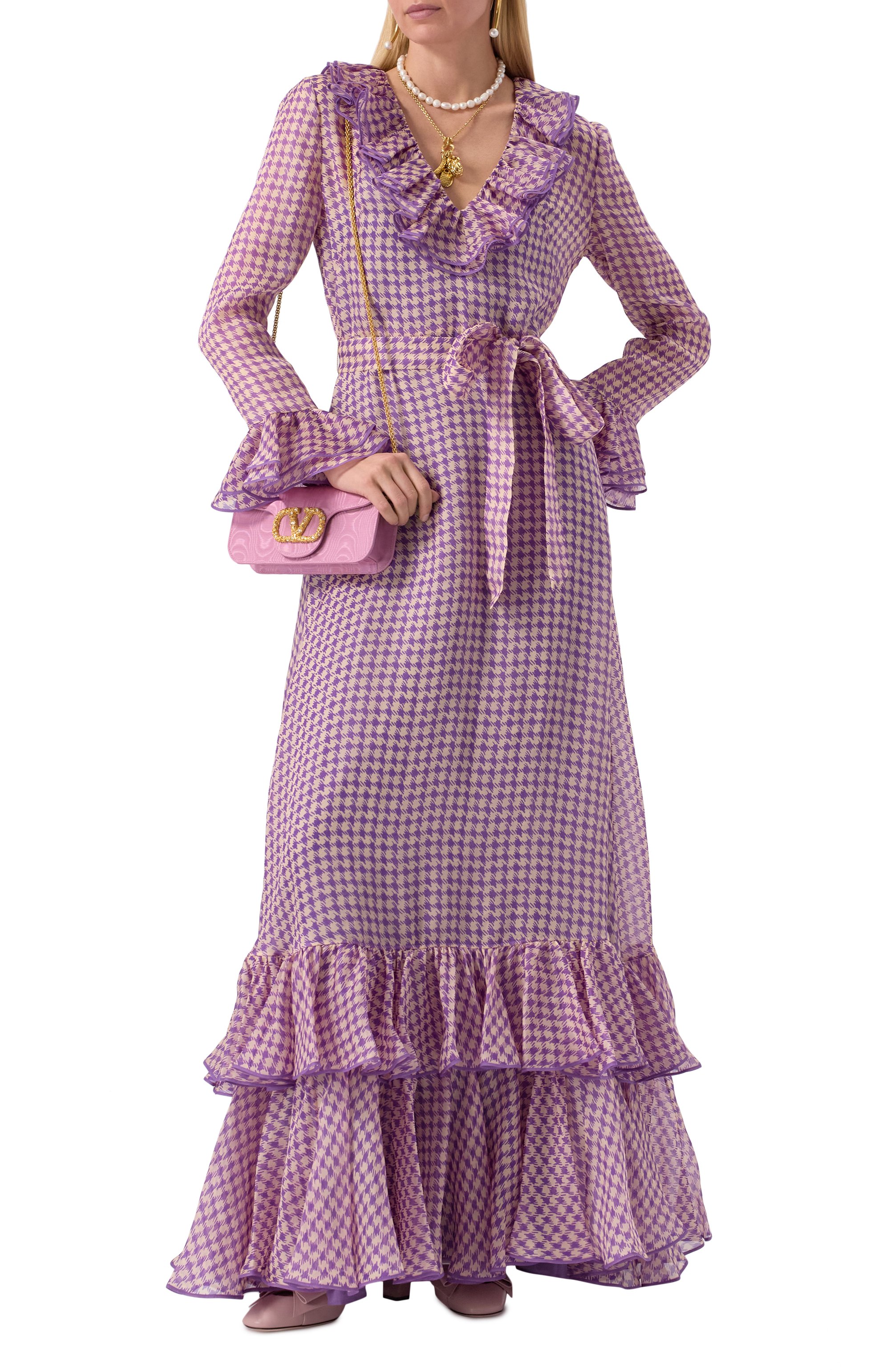 Шелковое платье VALENTINO, арт. 6B3VDKR695L, фото 2