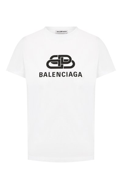 Женская хлопковая футболка BALENCIAGA, арт. 583245/TEV48
