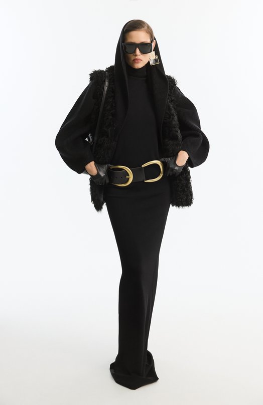 Жилет из овчины Dolce & Gabbana F793LF/FUPP0 Чёрный  F793LF/FUPP0 Фото 6