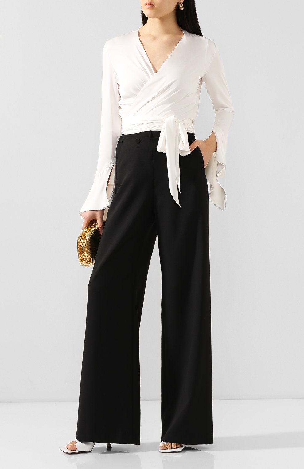 Атласная блузка LANVIN, арт. RW-T0680U-3950-E20, фото 2