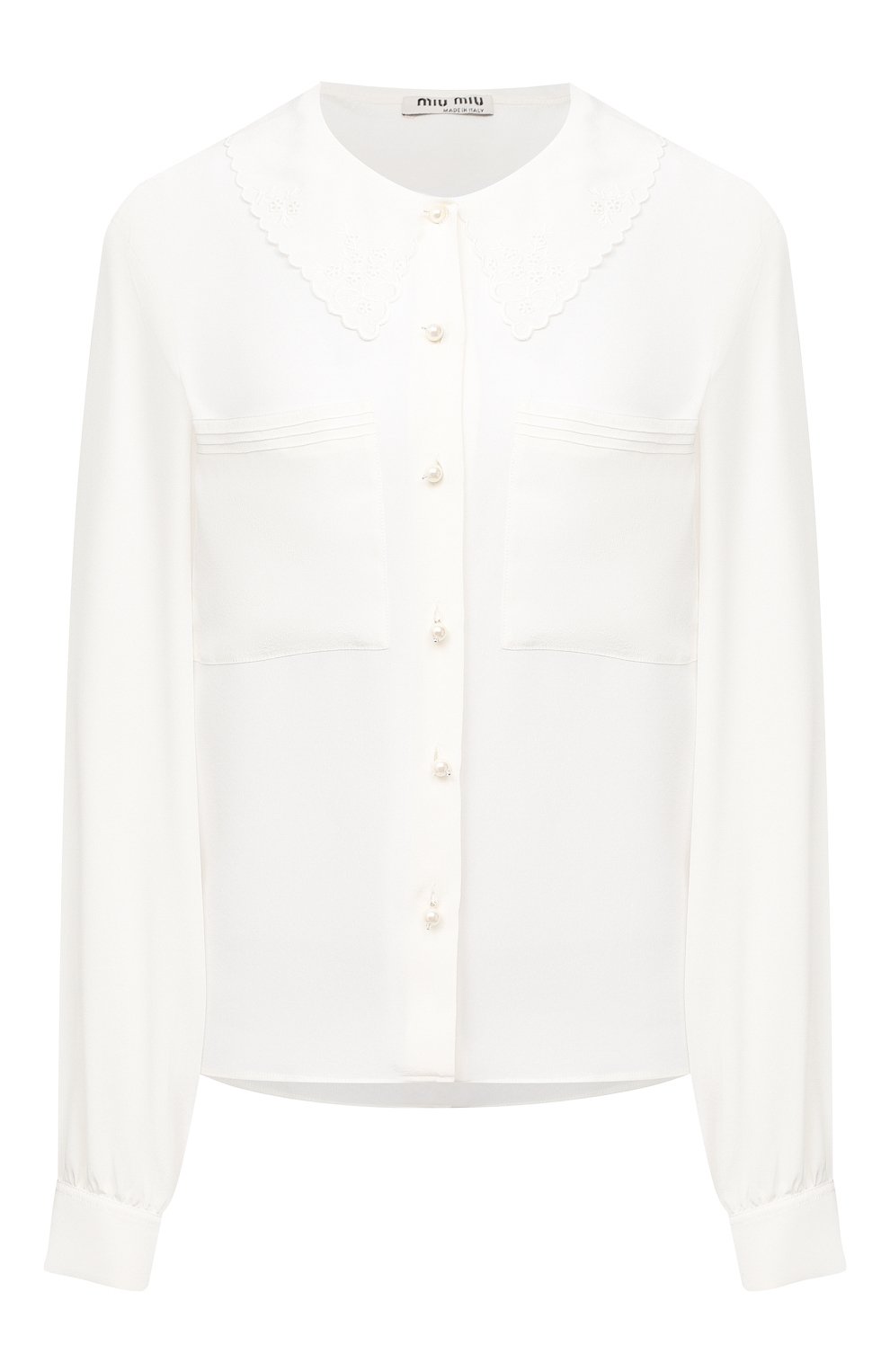 Шелковая блузка MIU MIU, арт. MK1430-102-F0K74, фото 1