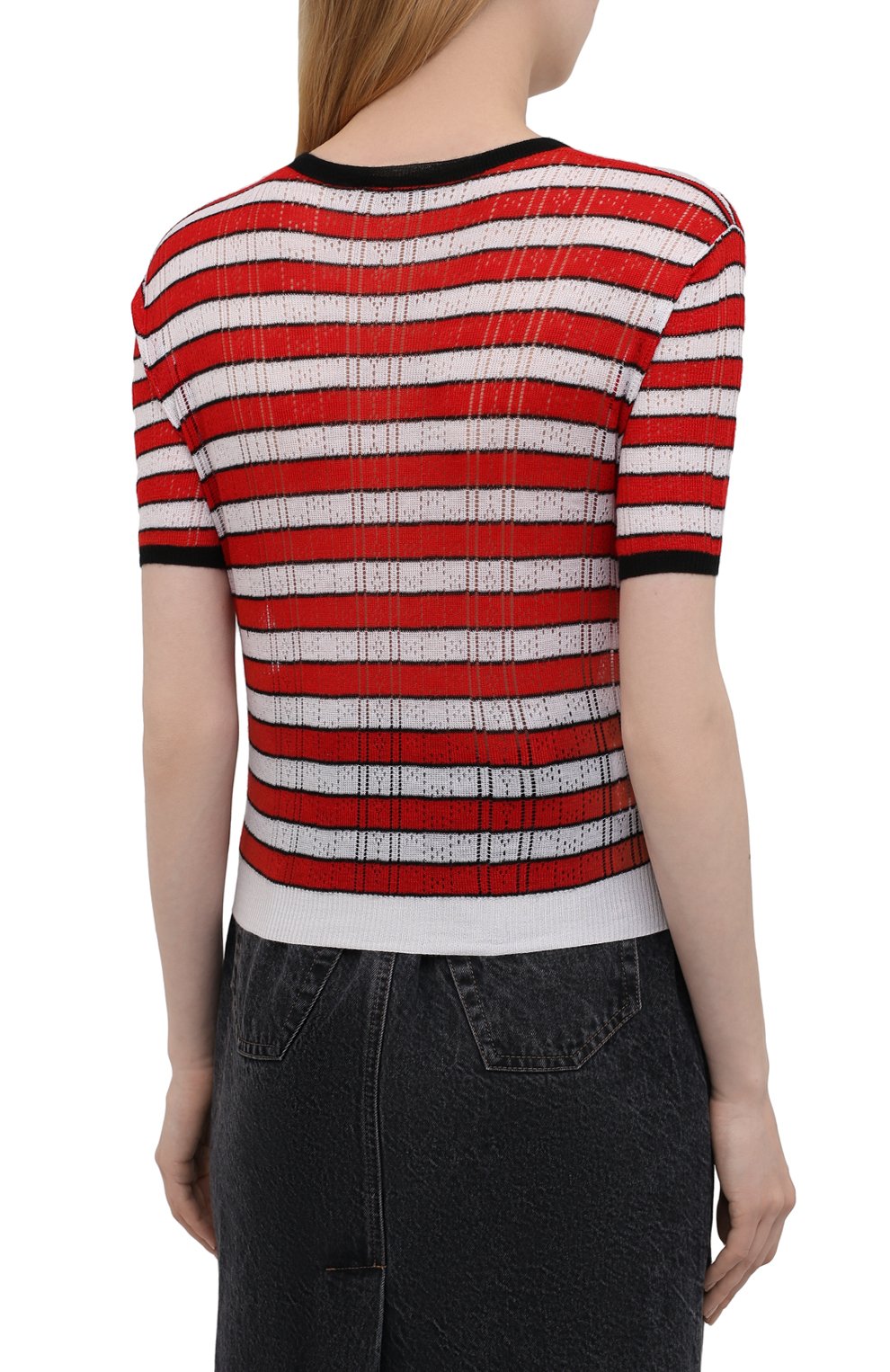 Пуловер из кашемира и шелка MIU MIU, арт. MML451-1YQ3-F0011, фото 4