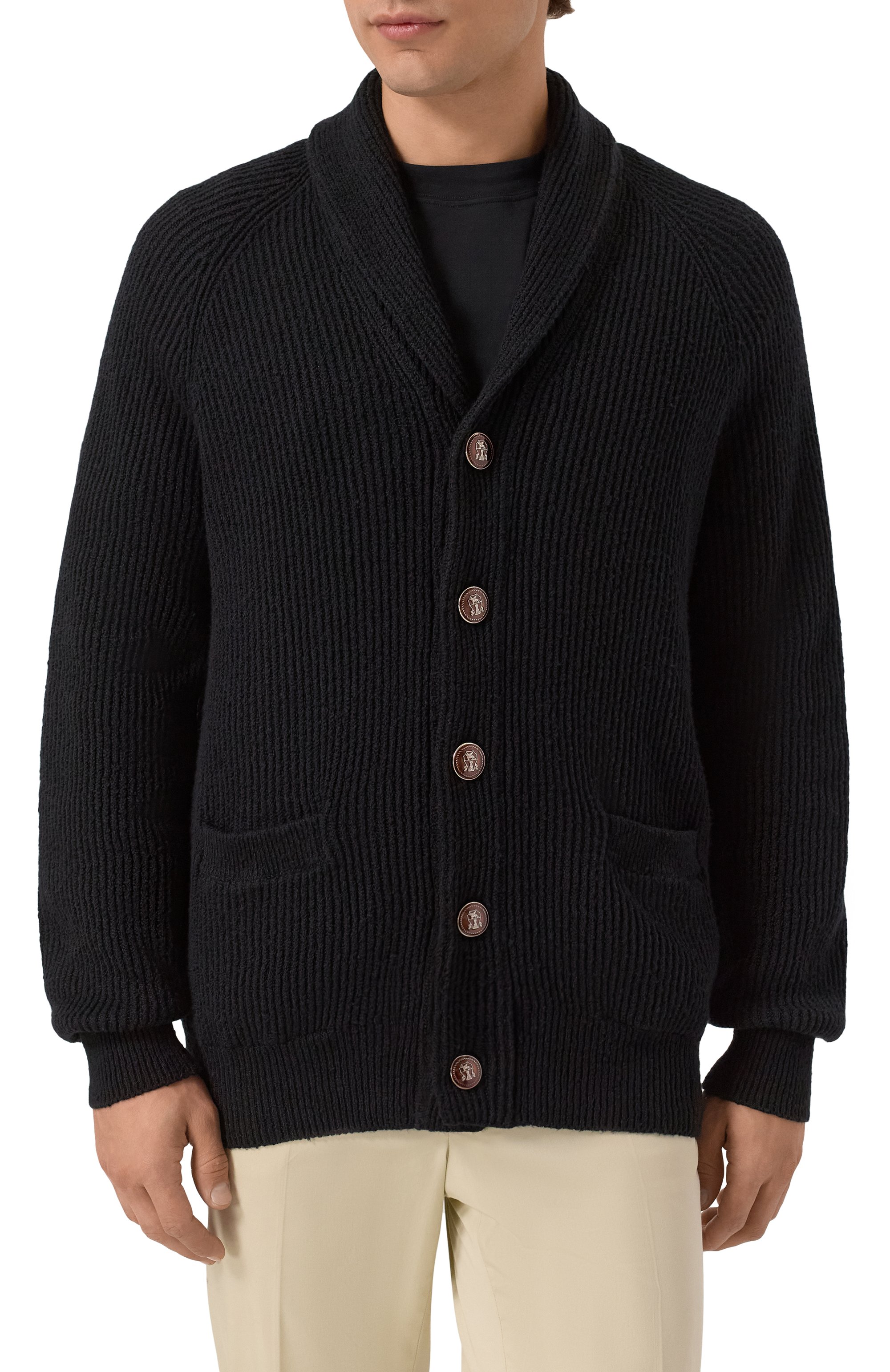 Хлопковый кардиган BRUNELLO CUCINELLI, арт. MNI708606, фото 3